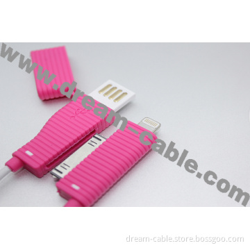 New 2 in 1 Small Bag USB Cable for iPhone 5 and iPhone 4S